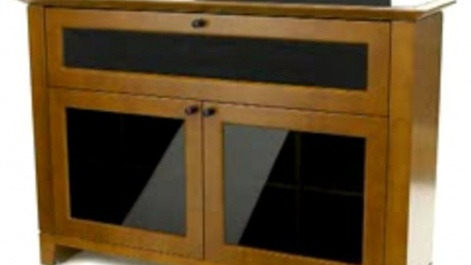 BDI Novia 8424 Double Wide Enclosed Cabinet - Cocoa Stained Cherry