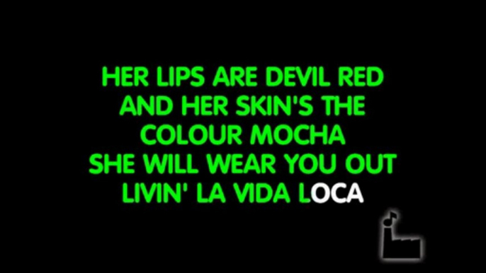 RICKY MARTIN - Livin' La Vida Loca - Karaoke