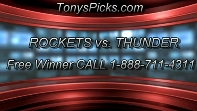 Oklahoma City Rockets versus Houston Rockets Pick Prediction NBA Playoffs Game 5 Lines Odds Preview 5-1-2013
