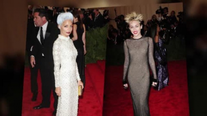 Miley Cyrus and Nicole Richie Seriously Embrace Punk Theme at Met Ball