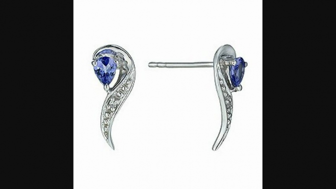 9ct White Gold Tanzanite & Diamond Earrings Review