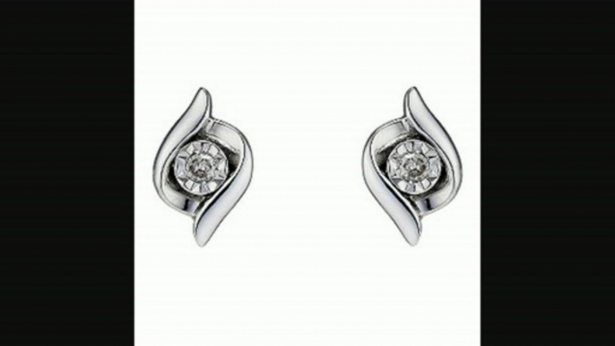 9ct White Gold & Diamond Stud Earrings Review