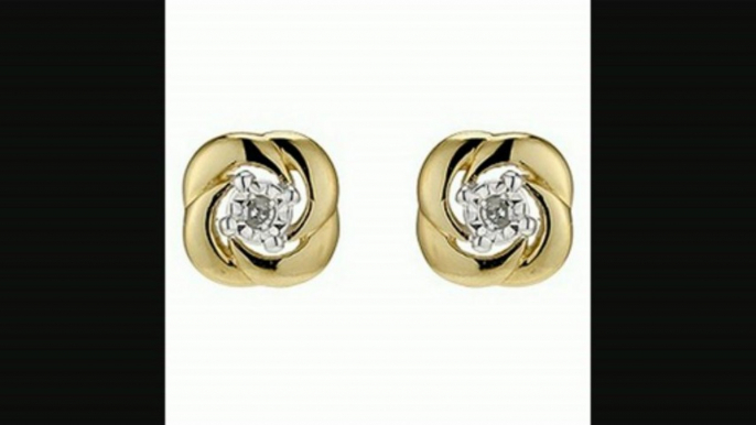 9ct Yellow Gold Diamond Stud Earrings Review