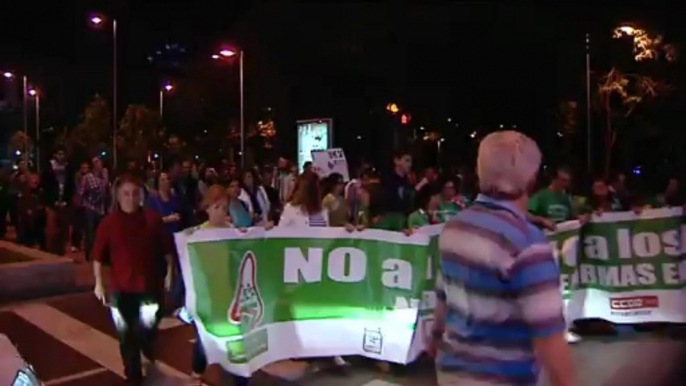 Marchas nocturnas contra la LOMCE en diversas ciudades españolas