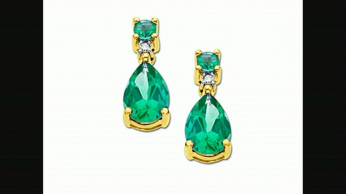 3 Ct Green Sapphire Drop Earrings With Diamonds In 10k Gold From Jewelry.com Review