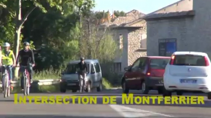 cyclistes en danger Prades Montpellier