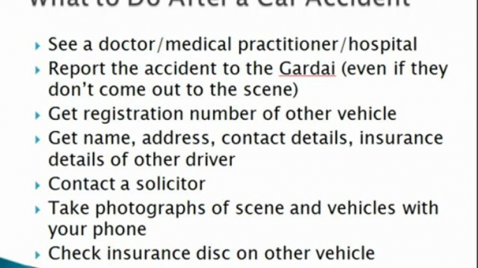 Personal Injury Solicitors and Car Accident Claims in Ireland