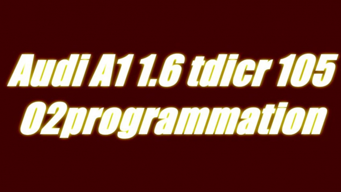 Test Vidéo Reprogrammation Moteur Audi A1 1.6 tdicr 105 @143ch  ::: o2programmation :::