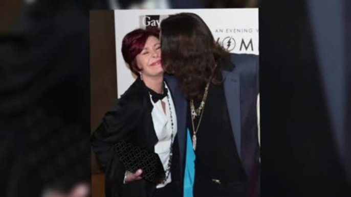 Ozzy Osbourne Gives Sharon a Kiss As They Reunite in Beverly Hills