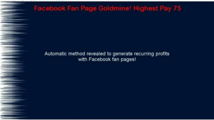 Facebook Fan Page Goldmine! Highest Pay 75 | Facebook Fan Page Goldmine! Highest Pay 75