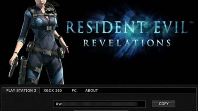 Resident Evil révélations générateur de clé