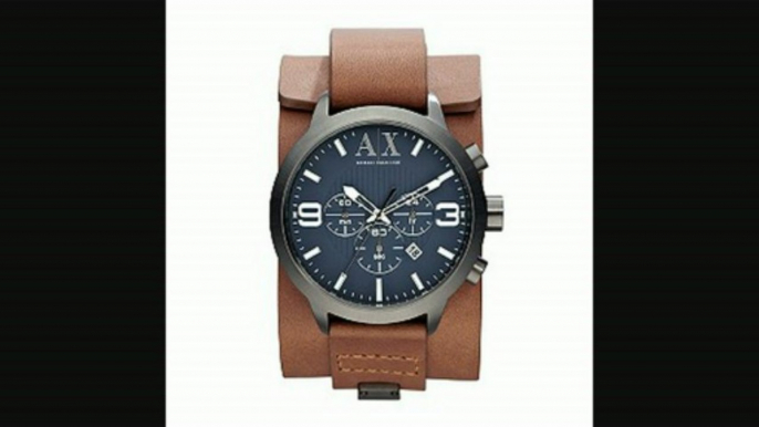 Men&aposs Armani Exchange Brown Leather Strap Watch Review