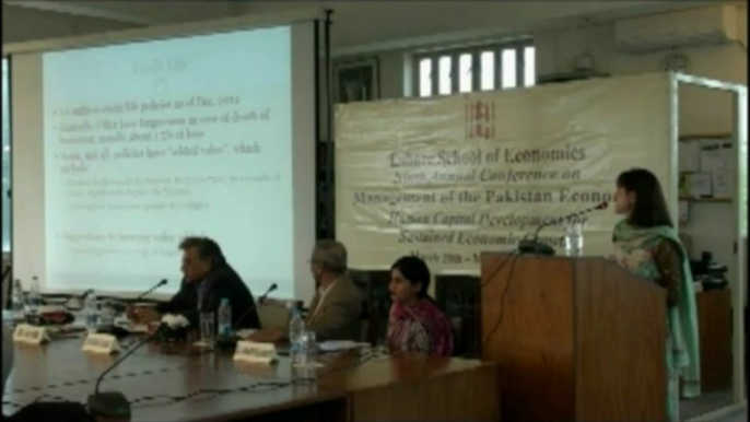 Dr. Theresa Thompson at the Lahore School of Economics Ninth Annual Conference