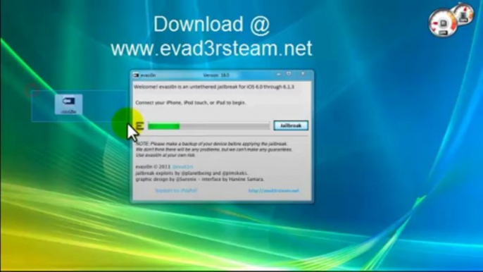 Evasion Jailbreak 6.1.3 iOS 6.1.4 Untethered iPhone 5, iPad