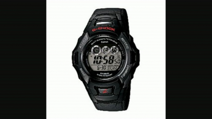 Gshock Men&aposs Digital Black Resin & Rubber Strap Watch Review