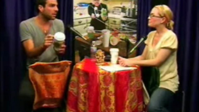 Zachary Quinto (Sylar) on Starbucks Service