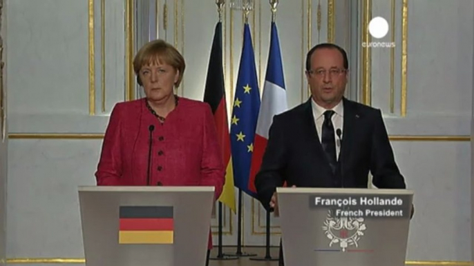 Merkel-Hollande, unis pour relancer la croissance...