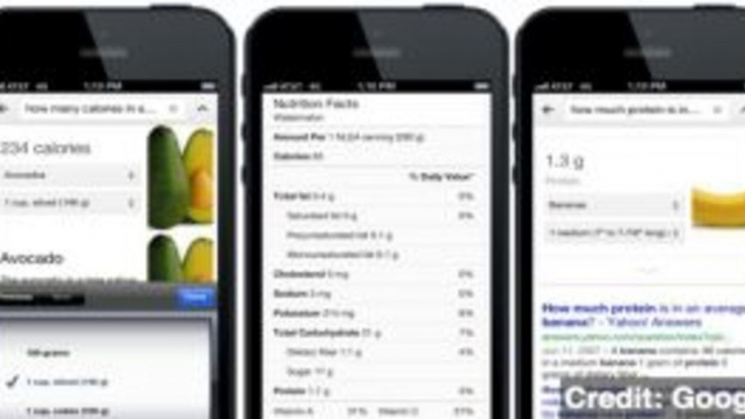 Google Calories? Nutrition Facts Showing Up in Search