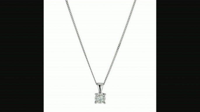 9ct White Gold 0.10 Point Diamond Solitaire Pendant Review