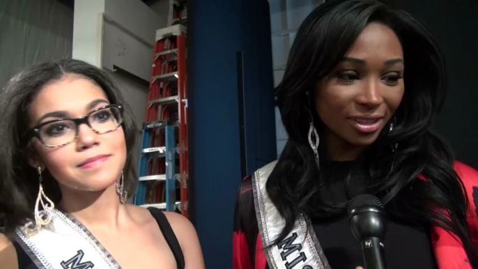 Miss USA and Teen USA at NYFW13