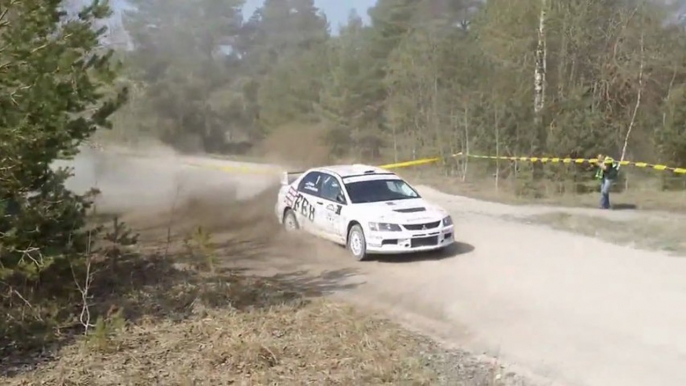 MITSUBISHI LANCER EVO 9 Tallinn Rally 2013 Rainer Aus-Simo Koskinen SS2, SS4, SS6