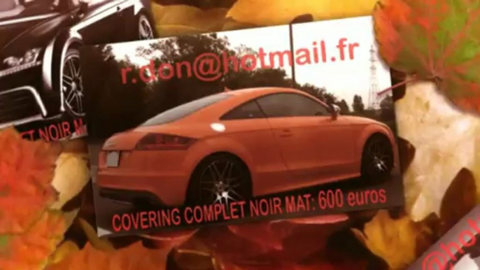 AUDI tt covering, audi tt covering noir mat, audi tt peinture noir mat, covering audi tt