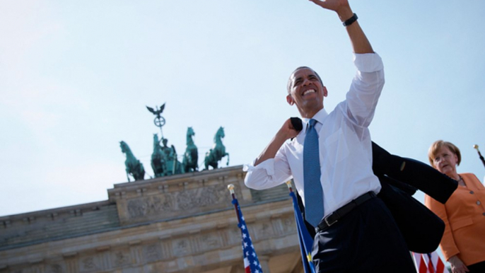 A Berlin, Obama assure vouloir en finir avec le nucléaire et le réchauffement climatique