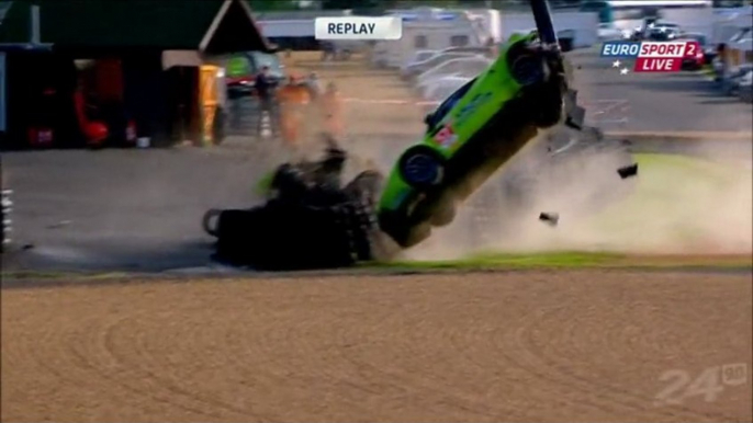 24h du Mans 2013 Practice Huge crash