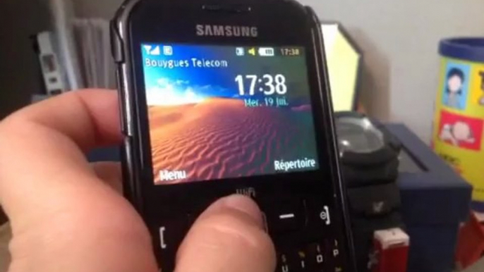 Vidéophone test Samsung chat 335