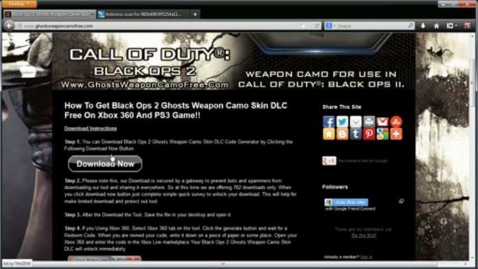 How to Get Black Ops 2 Ghosts Weapon Camo Unlock Codes Free!!