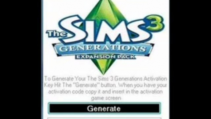 The Sims 3 Generations Keygen For PC Free Download