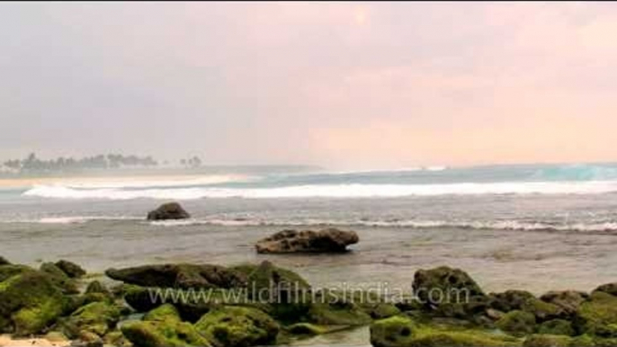 Sun sets in the horizon of  Andaman & Nicobar Islands