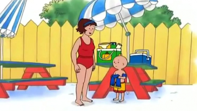 Caillou en Espanol Capitulos Completos Dibujos Infantiles - CAILLOU UN NADADOR MUY BUENO