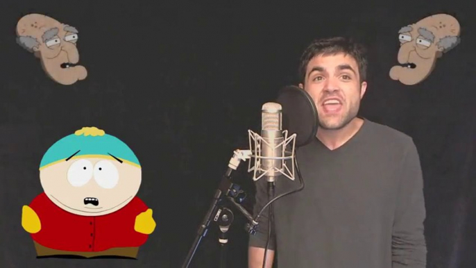 IMPRESSION Bohemian Rhapsody Cover!! Queen covered by Obama, Bush, Simpsons, Nicholson, Golum, Griffin, Cartman...