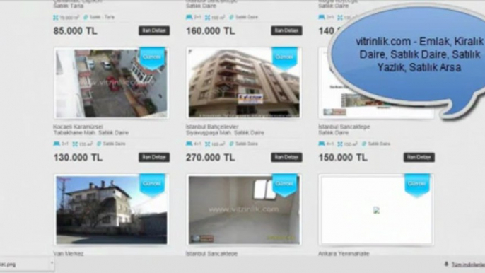 vitrinlik.com - Emlak, Kiralık Daire, Satılık Daire, Satılık Yazlık, Satılık Arsa