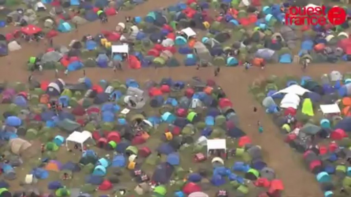 Vieilles Charrues 2013 : le festival vu du ciel