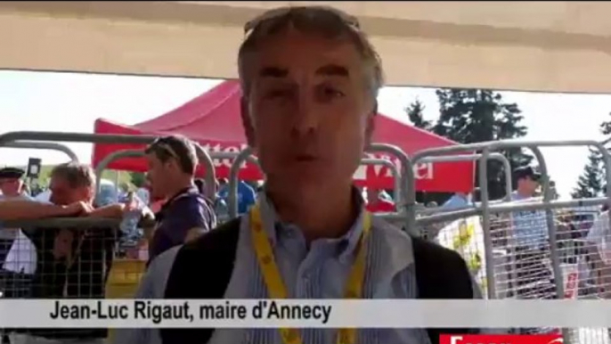 [VIDEO] Jean-Luc Rigaut se félicite du succès de la 20e étape du Tour de France entre Annecy et le Semnoz