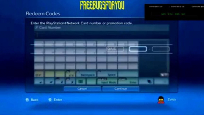 Free PSN Card Codes - PSN Code Generator @ Générateur @ gratuit Télécharger Juillet - Août 2013 mettre à jour