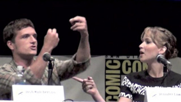 Jennifer Lawrence & Josh Hutcherson talk about kissing scene in Catching Fire