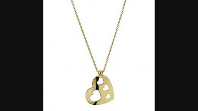 9ct Yellow Gold 18" Cut Out Heart Pendant Review