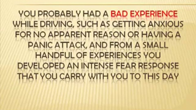 driving fear | panic attacks | fear of driving