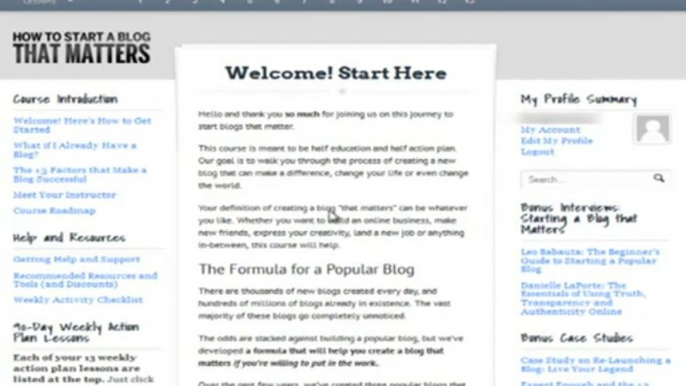 How to Start A Blog That Matters - Corbett Barr's How to Start A Blog That Matters Review