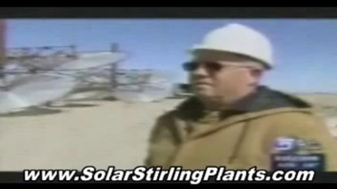 Solar Stirling Motor - Solar Stirling Generator - Solar Stirling Power- Solar Stirling Plant