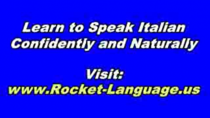 ROCKET ITALIAN - BEST EVER ONLINE ITALIAN LEARNING COURSE _ FREE LESSONS