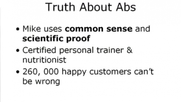 Truth About Abs An Overview of Mike Geary's The Truth About Six Pack Abs.[hot]