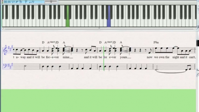 how to play alex day forever yours  on piano or keyboard SLOW