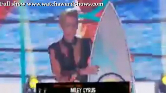 Miley Cyrus Acceptance speech Teen Choice Awards 2013