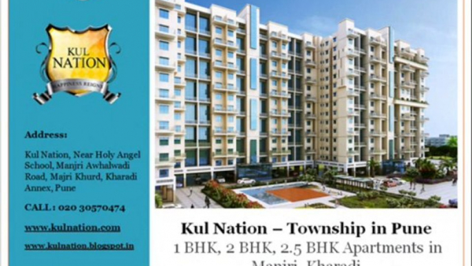 1 BHK and 2 BHK Flats/Apartments in Kharadi Pune at Kul Nation