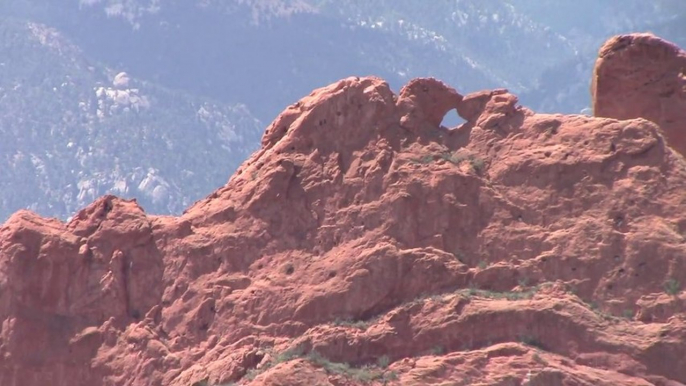 Kyzak & Rydik hiking, view kissing cammels, Garden of The Gods Colorado Springs