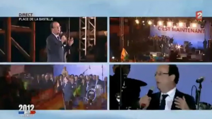 Discours de François Hollande Place de la Bastille à Paris